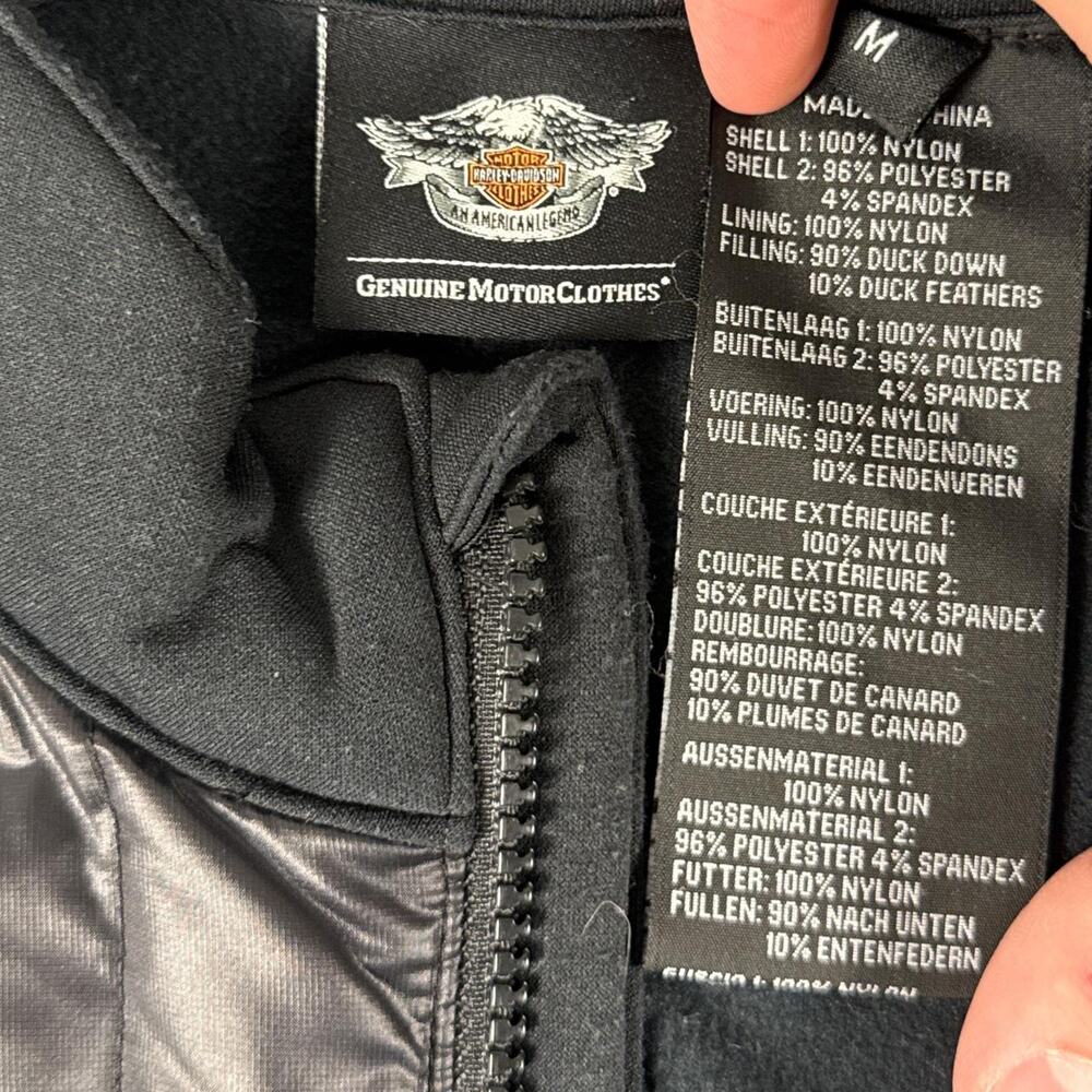 Harley Davidson Insulated Full Zip Biker Mototcycle American USA Jacket Sz M - Picture 3 of 7
